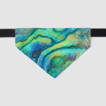 Lebendige Aquarell-Abalone-Schale