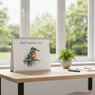Lebendige Aquarell-Vögel der Welt, individuell Kalender