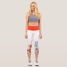 Lebendige Aquarell-Wildblumen-Yoga