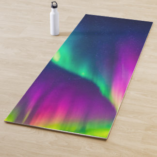 Lebendige Aurora Borealis Yogamatte
