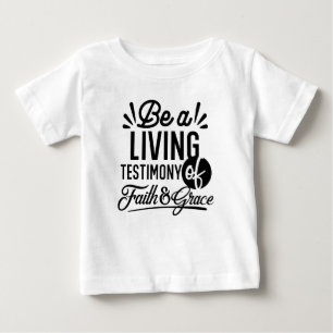 Lebendige Bibelzitat-Christen-Motivation Baby T-shirt