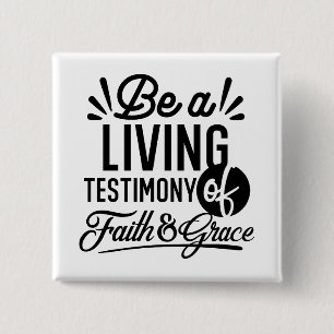Lebendige Bibelzitat-Christen-Motivation Button