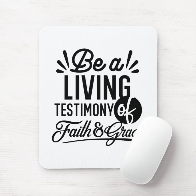 Lebendige Bibelzitat-Christen-Motivation Mousepad (Mit Mouse)