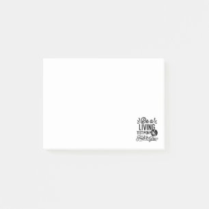 Lebendige Bibelzitat-Christen-Motivation Post-it Klebezettel