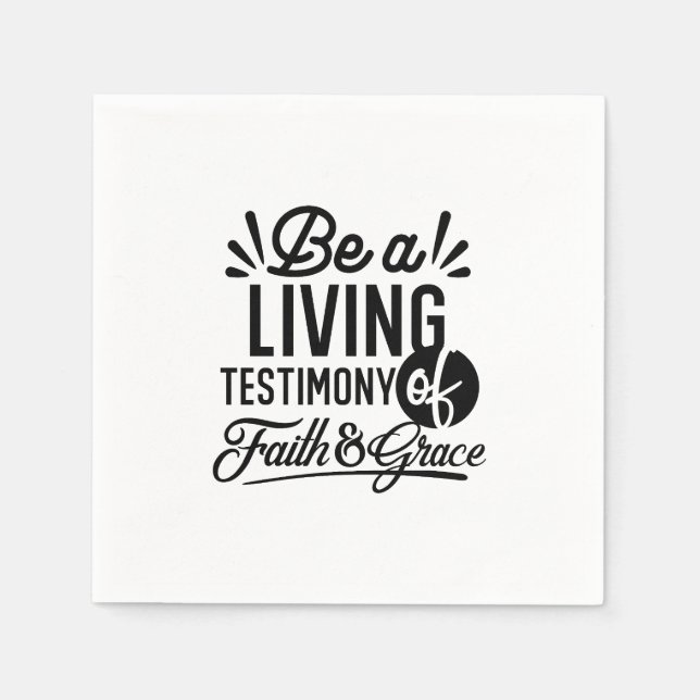 Lebendige Bibelzitat-Christen-Motivation Serviette (Vorderseite)