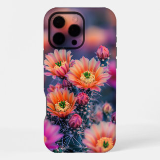 Lebendige blühende Kaktusblumen in einer Wüste  iPhone 16 Pro Max Hülle