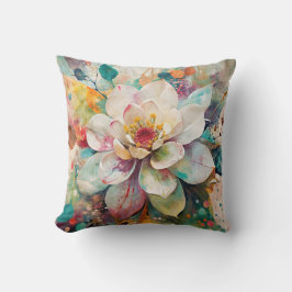 Lebendige Blume Kissen