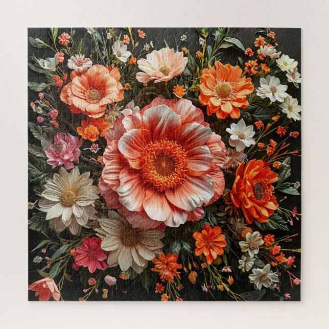 🌺 Lebendige Blumenstrauß-Kunst für Rätselfreunde  Puzzle (Vertikal)