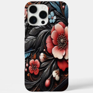 Lebendige Blüten und Zweigszene iPhone 16 Pro Max Hülle