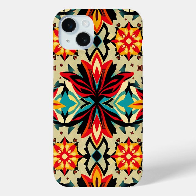 Lebendige Bohemian-Volksphonehülle Case-Mate iPhone Hülle (Rückseite)
