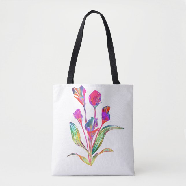 Lebendige Botanische Calla-Lilien-Kunst (Vorderseite)