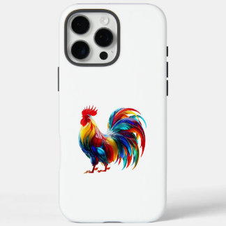 Lebendige Bunte Hahn Kunst iPhone 16 Pro Max Hülle