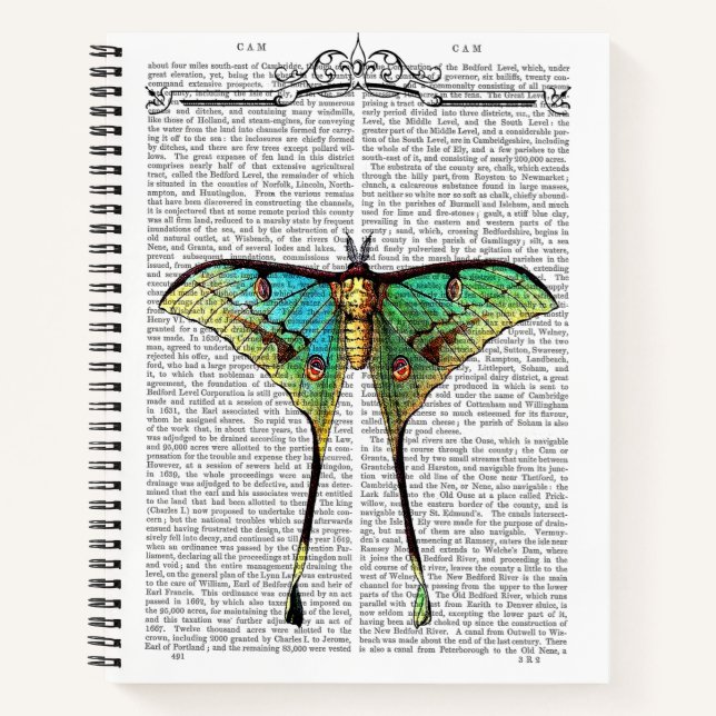 Lebendige Butterfly Notizbuch (Vorderseite)
