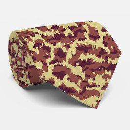 Lebendige Camouflage Doodle Retro Schwarz und Rot Krawatte