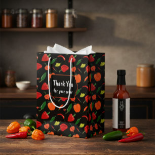 Lebendige Chili-Schote "Danke" Geschenktüte für Ge