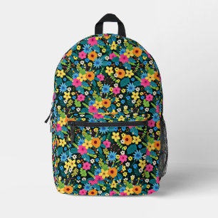 Lebendige Ditsy-Blumen Blumenmuster-Design-43785 Bedruckter Rucksack