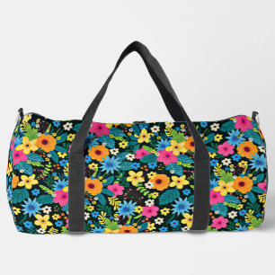 Lebendige Ditsy-Blumen Blumenmuster Design-43785 Duffle Bag