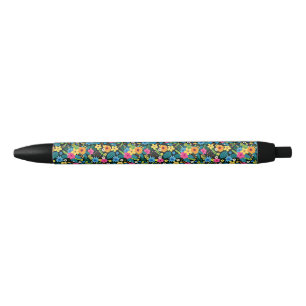 Lebendige Ditsy-Blumen Blumenmuster Design-43785 Kugelschreiber