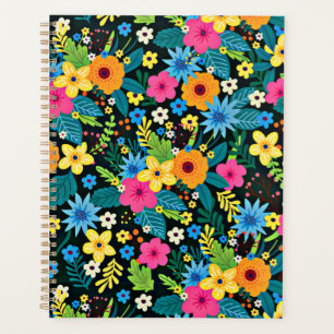 Lebendige Ditsy-Blumen Blumenmuster-Design-43785 Planer