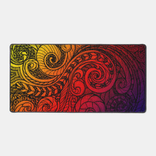 Lebendige Doodle-Kunst Schreibtischunterlage