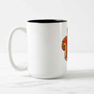 Lebendige Eichhörnchen-Maskottchen-Cartoon Zweifarbige Tasse