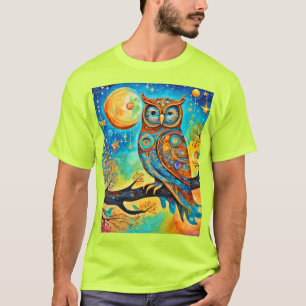 Lebendige Eulen-Himmlische: Wunder und Magie T-Shirt
