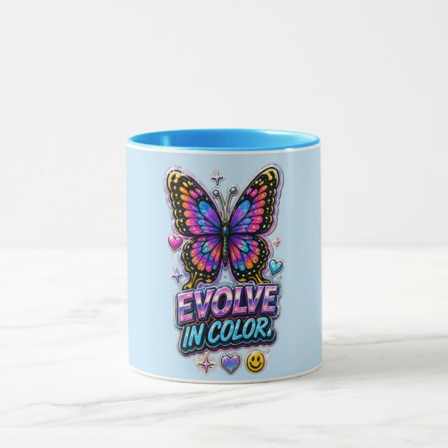 Lebendige Farb-Splash-Tasse Tasse (Zentrum)