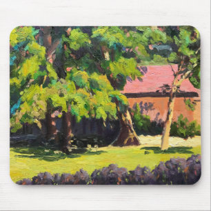 Lebendige Farben an einem großen Baum Mousepad