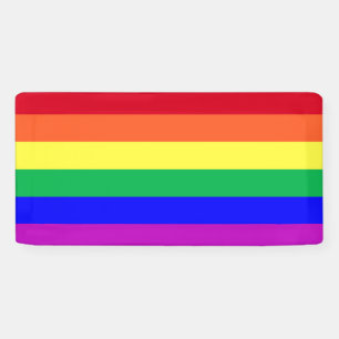 Lebendige Farben Gay Pride Regenbogenflagge LGBTQ Banner