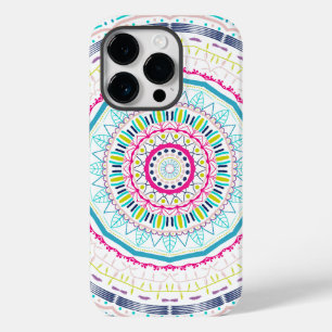 Lebendige farbenfrohe Mandala-Kunst Case-Mate iPhone 14 Pro Hülle