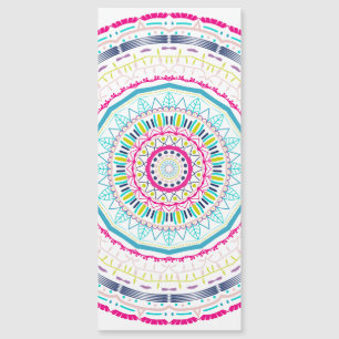 Lebendige farbenfrohe Mandala-Kunst Magneteinladung