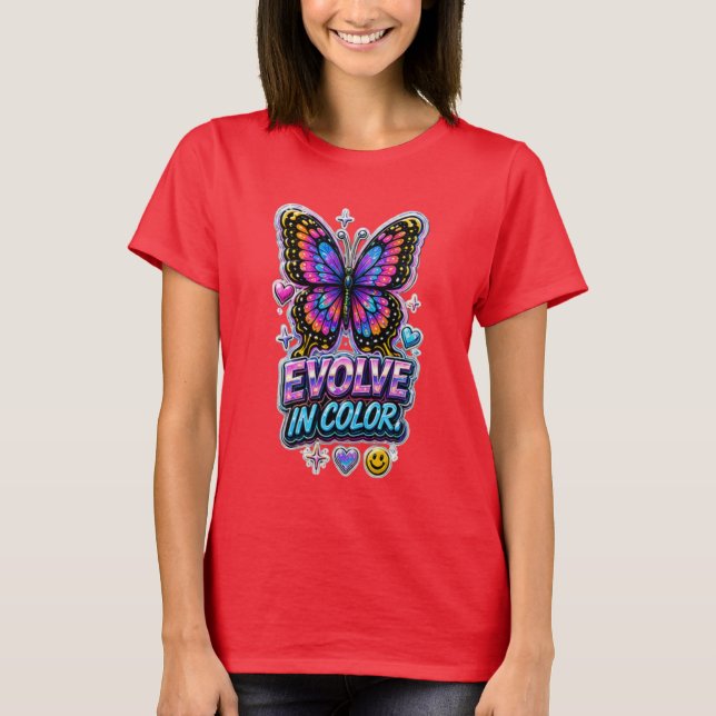 Lebendige Farbexplosion Damen T-Shirt (Vorderseite)
