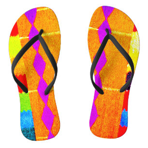Lebendige Farbharmonie Flip Flops