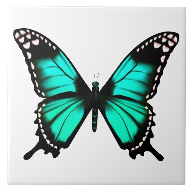 lebendige Farbschmetterling Fliese (Vorderseite)