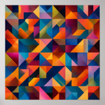 Lebendige Farbtheorie-Kunst: Chroma-Flow-Tessellat
