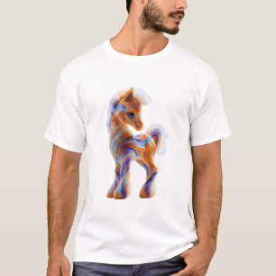 Lebendige, faseroptische, launische Pony-Männer T-Shirt