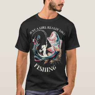 Lebendige Fischerei-Kunst Fang des Tages Anglerâ T-Shirt