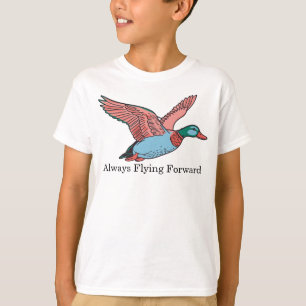 Lebendige fliegende Enten-Illustration T-Shirt