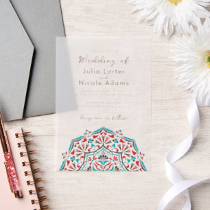 Lebendige florale Duftfreude Mandala-Hochzeit