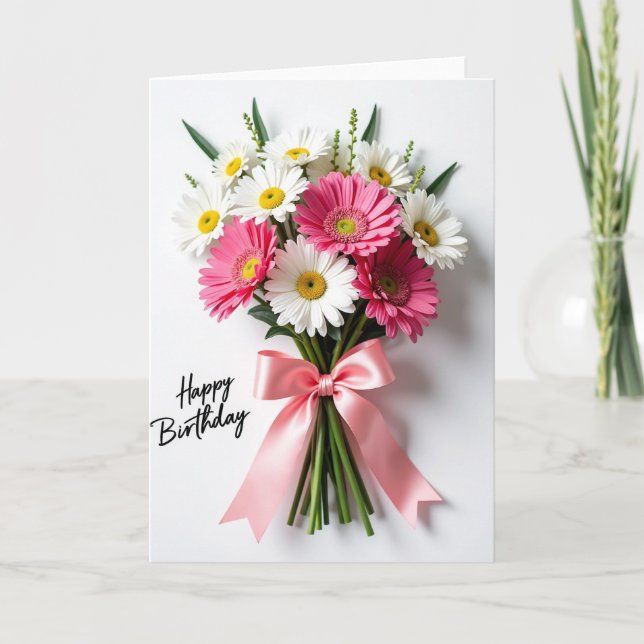 Lebendige florale Geburtstagskarte Karte (Vorderseite)