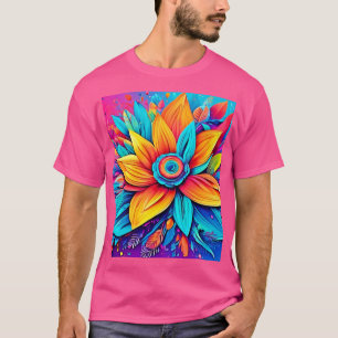Lebendige florale Kunstwerke T-Shirt