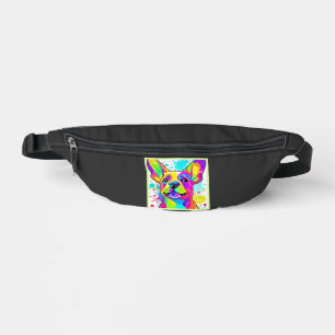 Lebendige Französische Bulldoggen-Welpen-Kunst Bauchtasche