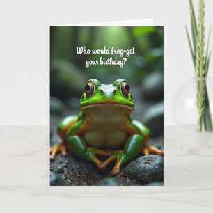 Lebendige Frosch-Geburtstagskarte Karte