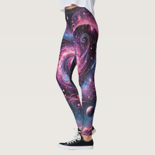 Lebendige Galaxie Wirbel Frauen Leggings