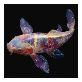 Lebendige Galaxy Koi Fotodruck