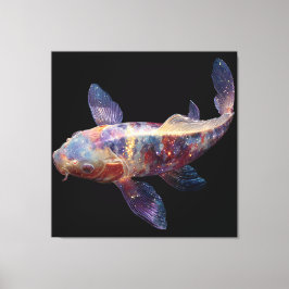 Lebendige Galaxy Koi Leinwanddruck