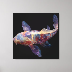Lebendige Galaxy Koi Leinwanddruck