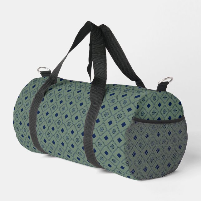 Lebendige Geometrie Duffle Bag (Rechte Ecke)