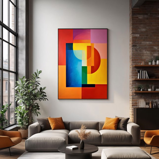 Lebendige Geometrie Leinwanddruck (Von Creator hochgeladen)
