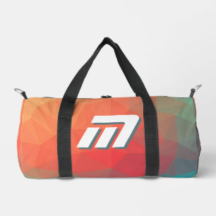 Lebendige geometrische abstrakte benutzerdefiniert duffle bag